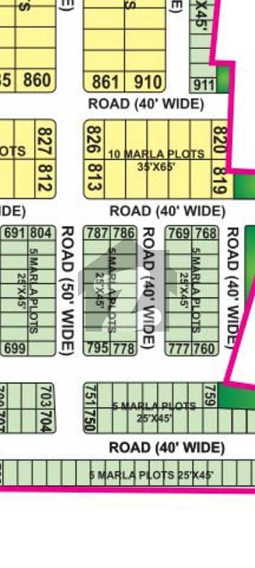 5 Marla Corner Plot for Sale in Tauheed Block Prime Location