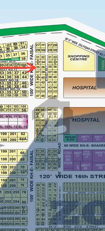 1000 yards plot for sale Zone B