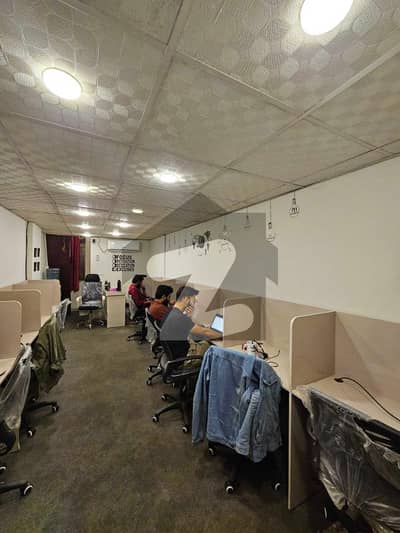 Furnished office for rent main Rashid Minhas road