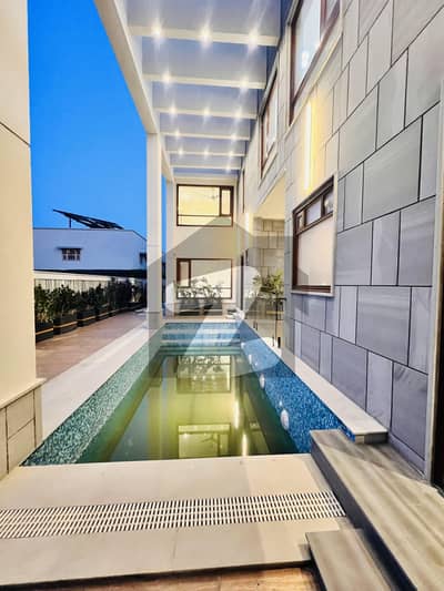 1000 Sq Yard Brand New Bungalow 2+4 Bedroom With Swimming Pool Basement Home Theatre Lift Install Top Of The Line Away From Sea Ready To Move