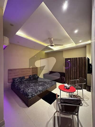 Fully Furnished Studeo Flat Available For Rent in Johar Town Near Emporium Mall Lahore