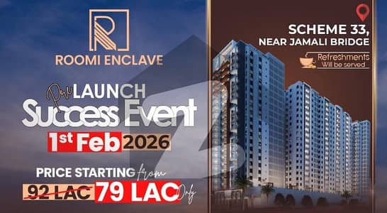 سکیم 33 کراچی میں 2 کمروں کا 4 مرلہ فلیٹ 79.0 لاکھ میں برائے فروخت۔