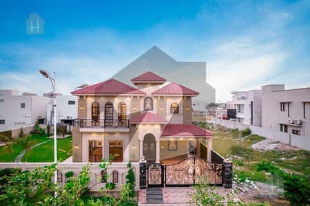 1 Kanal Lawn + 1 Kanal Covered Area Most Beautiful Spanish Design Bungalow For Sale At Prime Location Of Dha Phase 7