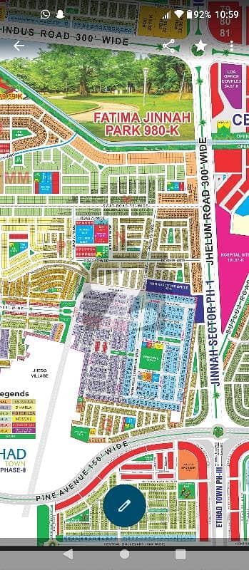 Pine Avenue structure Road plot for Sale good Location facing Etihad town commercial hub feature investment