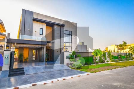 TWO KANAL 1+1 KANAL LAWN ULTRA MODERN BUNGALOW FULL BASEMENT FURNISHED WITH POOL CENIMA NEAR RAYA DHA LAHORE