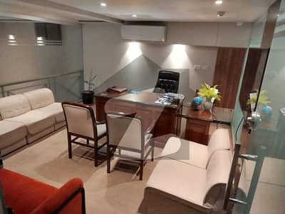 FULLY FURNISHED OFFICE MEZZANINE FLOOR OF 08 MARLA PLAZA