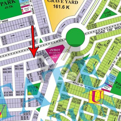 1 Kanal Residential Plot Is For Sale In V Block Phase 8 DHA Lahore