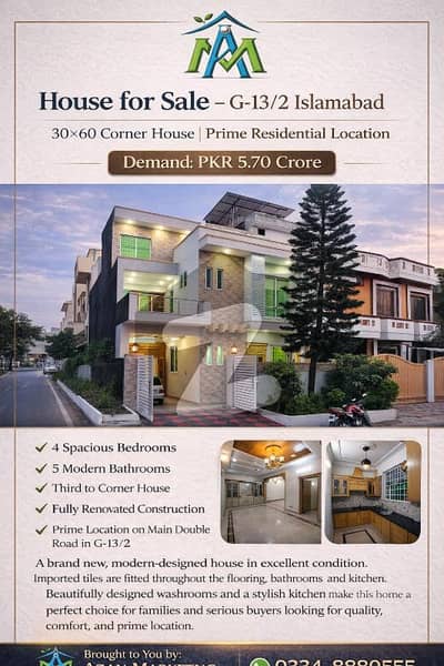 G-13/2 Street 35 Double Story Fully Renovated Like New House 30x60 For Sale G-13/2 Street 35 Double Story Fully Renovated Like New House 30x60 For Sale