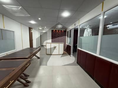 Property Links Offers Fully Furnished Ready To Move 1500 Square Feet Prime Ground Floor Commercial Space Available For Rent In The Prestigious F-6 Markaz, Islamabad Ideal For Clinics & Corporate Offices
