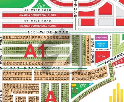 Prime Location 10 Marla Possession Plot For Sale with All Dues Paid A1-Block