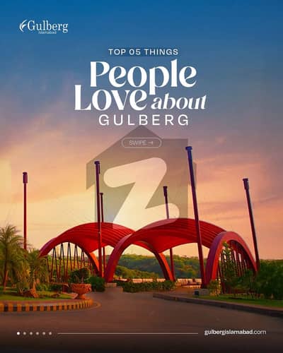 GULBERG RESIDENCIA BLOCK Q 1 kanal MAIN ROAD PLOT AVAILABLE FOR SALE