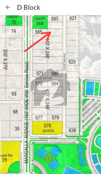 گلبرگ گرینز ۔ بلاک ڈی گلبرگ گرینز,گلبرگ,اسلام آباد میں 6 کنال رہائشی پلاٹ 10.0 کروڑ میں برائے فروخت۔