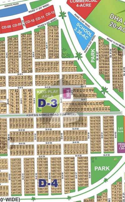 SECTOR- D TRIPLET RESIDENTAL PLOTS FOR SALE