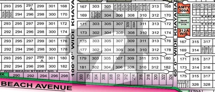 1000 Sq Yards West Open Residential Plot Near Beach Avenue DHA Phase 8 Zone D