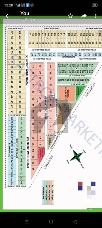 جناح ایونیو کراچی میں 5 مرلہ رہائشی پلاٹ 1.15 کروڑ میں برائے فروخت۔