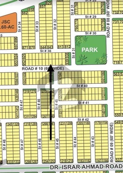 V-8 MARLA NEAR PARK + 60" ROAD PLOT