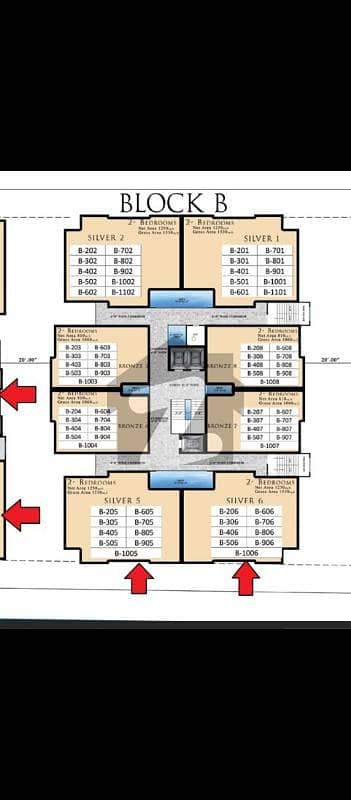 امان گالف ویو جناح ایونیو,کراچی میں 2 کمروں کا 7 مرلہ فلیٹ 1.8 کروڑ میں برائے فروخت۔