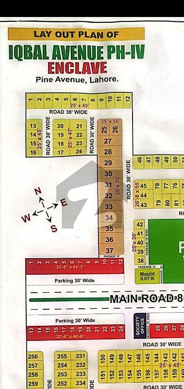 اقبال ایونیو فیز 4 - انکلیو اقبال ایوینیو فیز 4,اقبال ایوینیو,لاہور میں 4 مرلہ رہائشی پلاٹ 53.5 لاکھ میں برائے فروخت۔