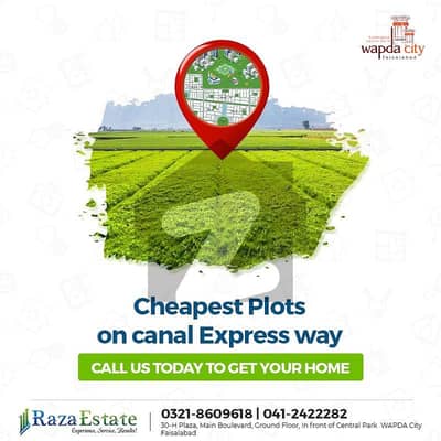 20 MARLA PLOT FOR SALE IN WAPDA CITY FAISALABAD.