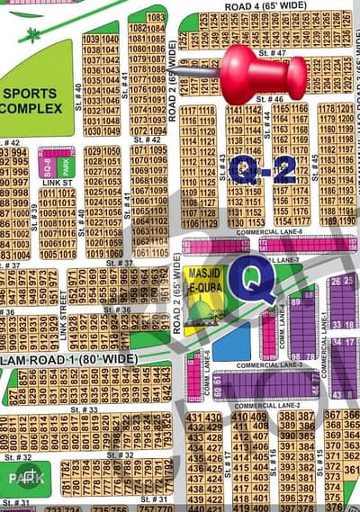Dha Multan Sector Q Prime location Plot for sale 65"Feet Road Prime Location For Sale Possession ready near masque Commercial Markeet At investor rate .