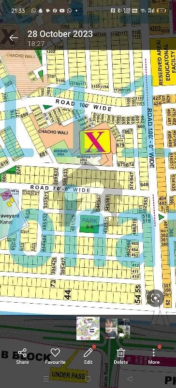 70 Feet Road One Kanal Residential Plot For Sale Excellent Location