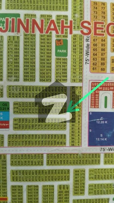 10 Marla Corner Plot For Sale In Jinnah Sector K Block LDA City Lahore