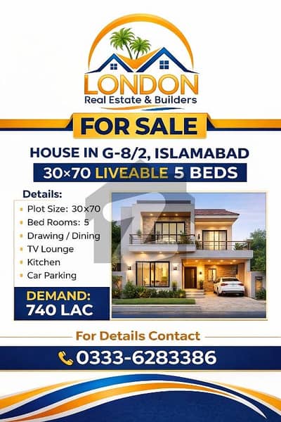 House F. story for sale at G8/2