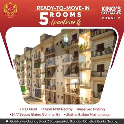 Spacious Apartment For Sale in Gulistan-e-Jauhar Block 7 Main University Road