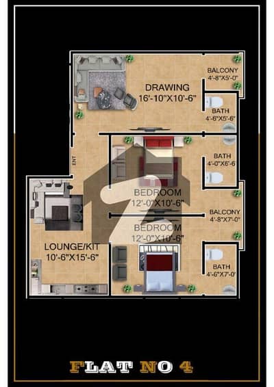 ماڈل کالونی - ملیر ملیر,کراچی میں 2 کمروں کا 4 مرلہ فلیٹ 90.0 لاکھ میں برائے فروخت۔