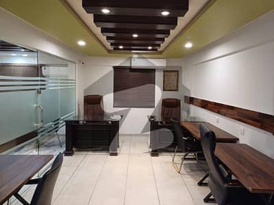 FURNISHED OFFICE FOR RENT PHASE 6 D H A 1000 SQUARE FEET MEZZANINE FLOOR