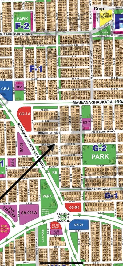 SECTOR G CORNER PLOT NEAR RUMANZA ROAD