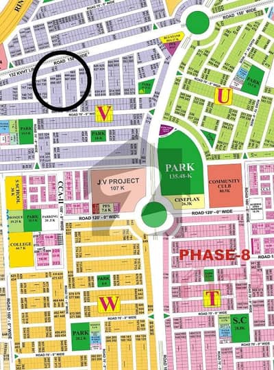 ڈی ایچ اے فیز 8 - بلاک وی فیز 8,ڈیفنس (ڈی ایچ اے),لاہور میں 1 کنال رہائشی پلاٹ 4.1 کروڑ میں برائے فروخت۔