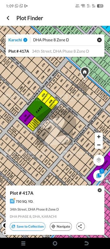 800 yards plot available in DHA phase 8 zone D