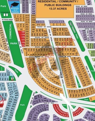 ڈی سی کالونی گوجرانوالہ میں 2 کنال رہائشی پلاٹ 5.5 کروڑ میں برائے فروخت۔