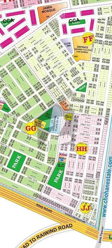 Low Rate 1kanal Plot Phase 4 Facing Park &Amp; Mosque Market For Sale In DHA Lahore.