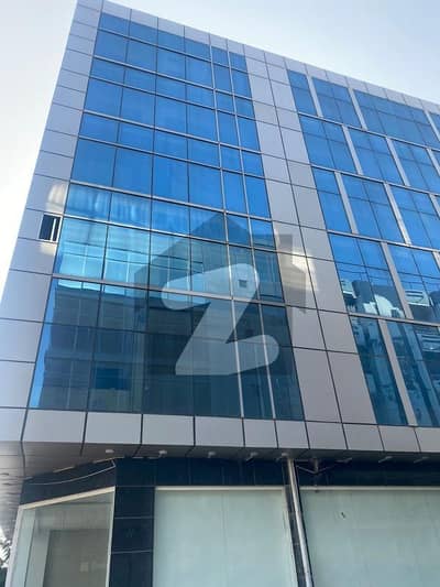 Brand New Office For Rent 3rd Floor With Lift Common Washroom Best For Small Space Purpose Most Prime Location Big Bukhari Corner Building main road no parking issue