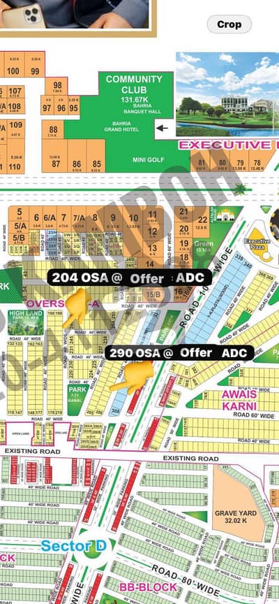 Plot No# 291 Overseas A block 10-Marla Hot location Near park And Masjid