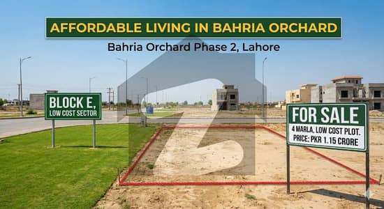 A 4 Marla Commercial Plot Is Up For Grabs In Bahria Orchard