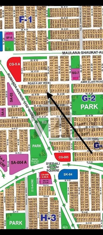 DHA Multan sector G 1 kanal residential plot near to park, Masjid and commercial.