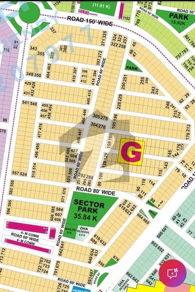 DHA 9 Prism Block G 1-Kanal Corner Plot