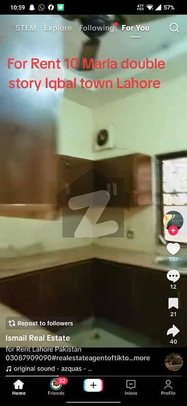 3 Marla double storey house for rent