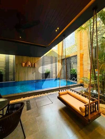 Ultra Luxury Modern Bungalow | Latest Automated Smart Home | | Swimming Pool| Small Indoor Pool In Master Bath | Prime Location DHA Phase 6 | 100% Original Deal