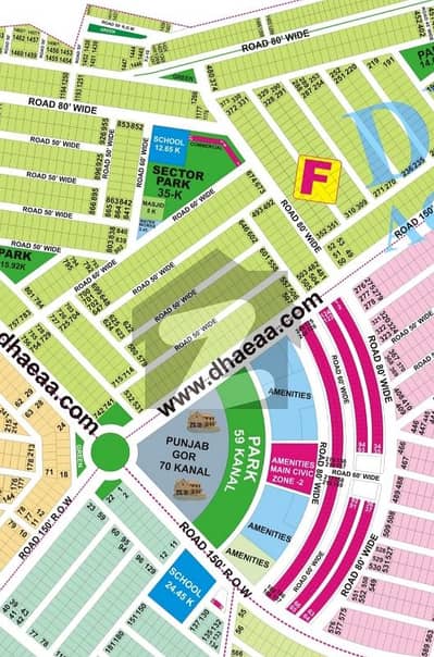 10 Marla Prime Location Plot for Sale in DHA Phase 9 Prism F Block