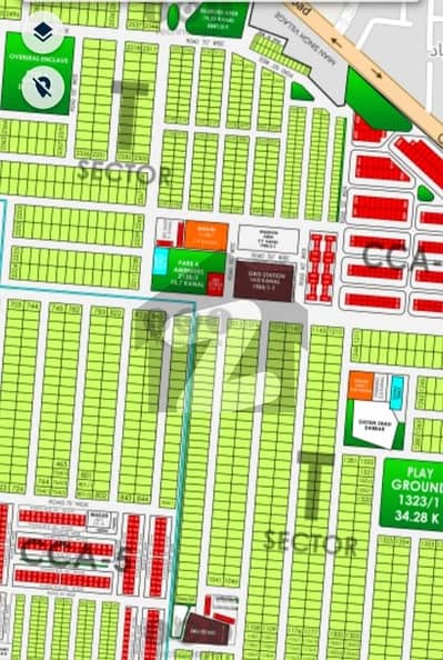 1 Kanal Prime Location Plot for Sale DHA Phase 7 T Block. .