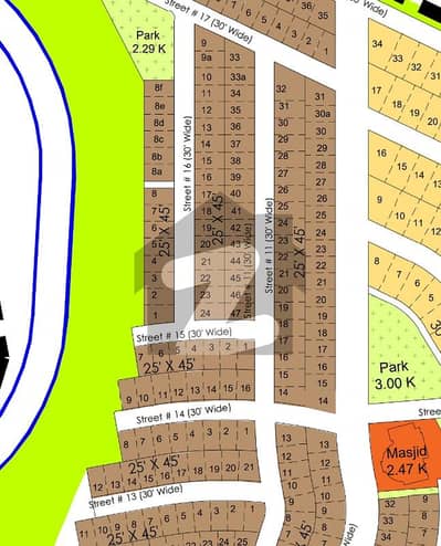 DHA Phase 4(RVN) Block E Street 16 5 Marla Corner/Non Corner Pair Plot For Sale