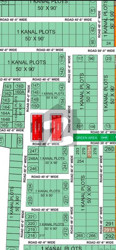 1 Kanal Plot For Sale in olympian society