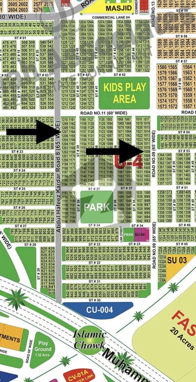 10 Marla 65ft Road Facing Plot Available For Sale