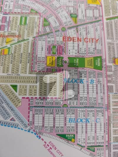 ایڈن سٹی - بلاک بی ایڈن سٹی,ایڈن,لاہور میں 1 کنال رہائشی پلاٹ 2.85 کروڑ میں برائے فروخت۔