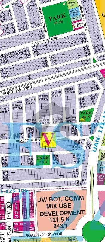 2-Kanal Top Prime Location In V Block Phase 8. Easy Access With Main Broadway And Park. Direct Deal With Plot Owner .