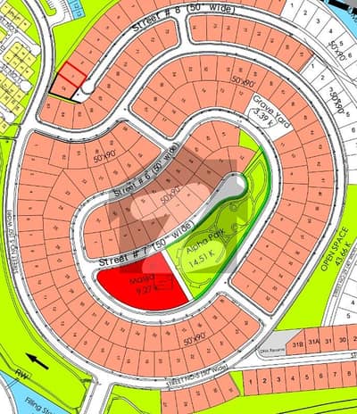 1 Kanal Residential Plot For Sale in DHA Phase 3 Block A
